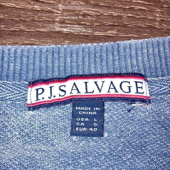 Womens P.J.Salvage Star Washed Sweatshirt Large - Picture 4 of 9